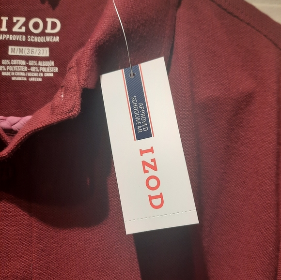 IZOD Uniform Men's Short-Sleeve Pique Polo - Picture 4 of 5